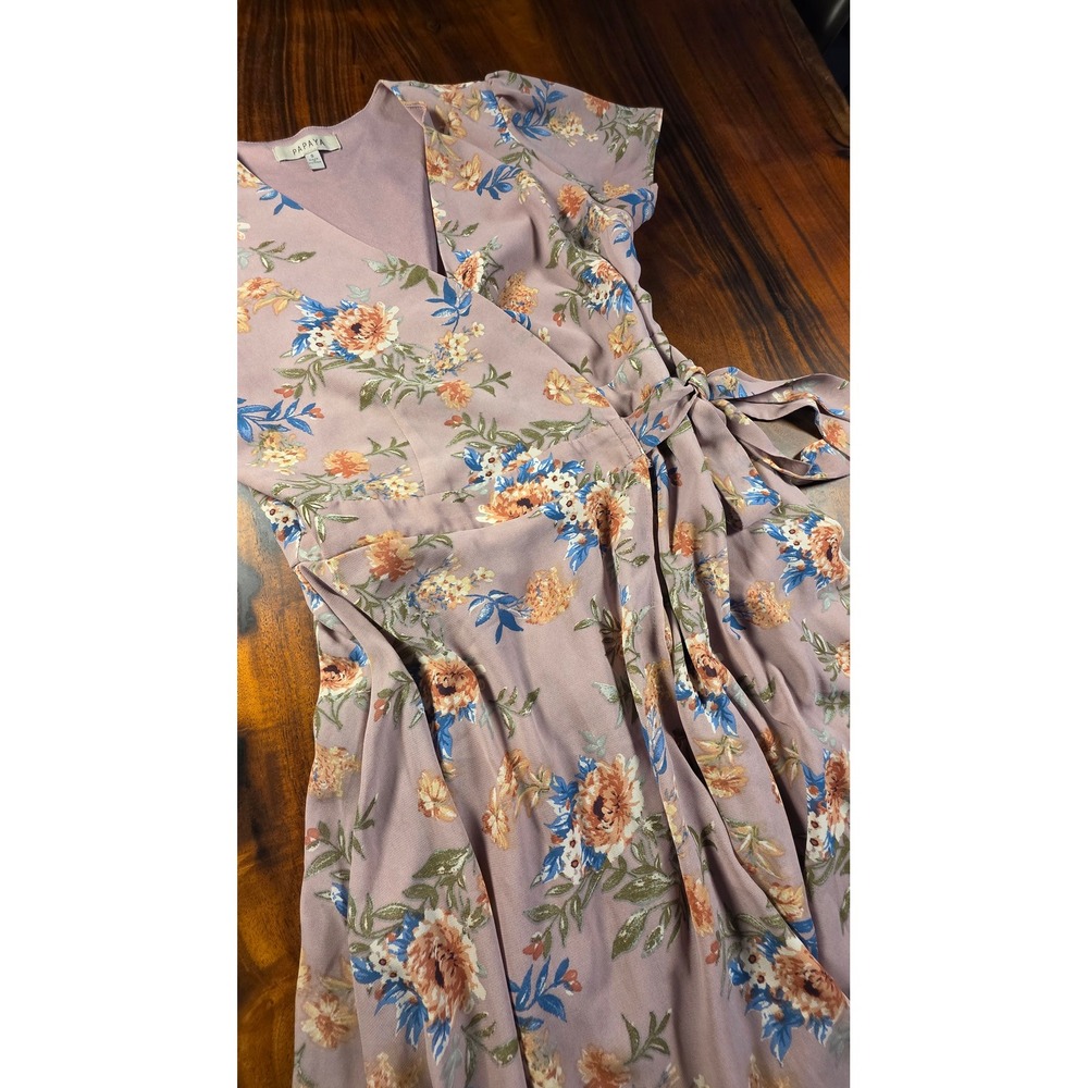 Papaya Womens Floral Wrap Anthropologie Vibes Dainty Coastal Beach Boho